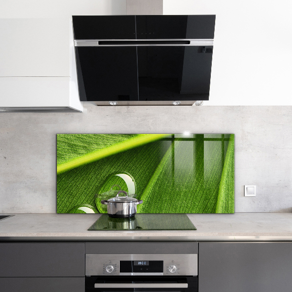 Konyhai panel Harmatcsepp a levélen