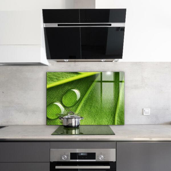 Konyhai panel Harmatcsepp a levélen