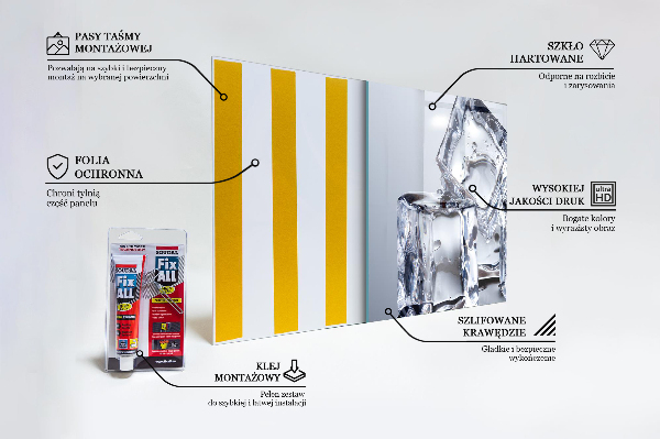 Konyhai panel Frissítő jégkocka