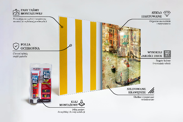 Konyhai panel Olaszország velence vintage kép