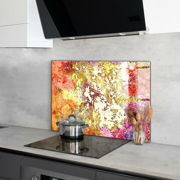 Konyhai panel Narancssárga absztrakció