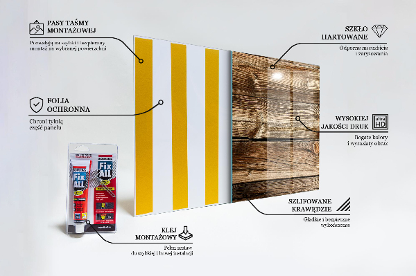 Konyhai panel Fa textúra