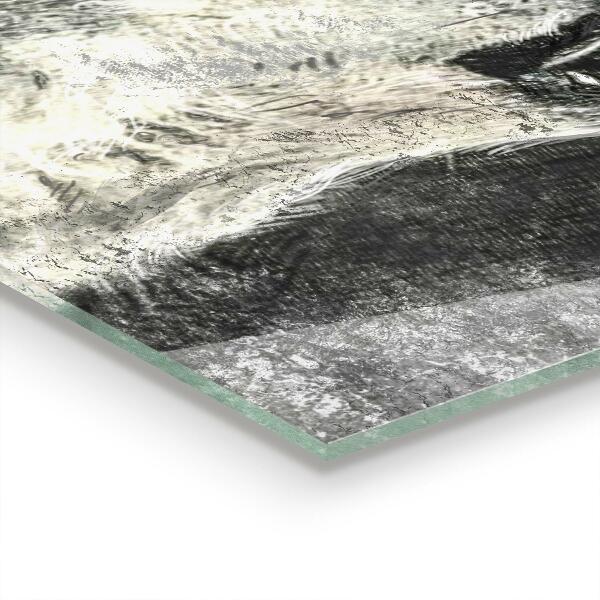 Konyhai panel Kanadai farkas illusztráció