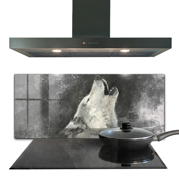 Konyhai panel Kanadai farkas illusztráció