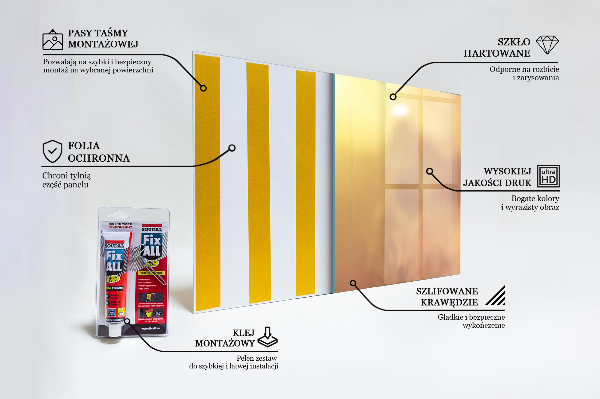 Konyhai fali panel Vintage mák növény