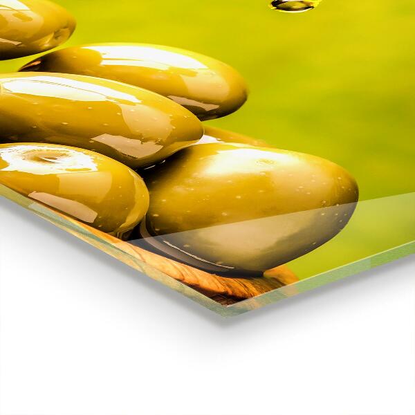 Konyhai panel Friss zöld olajbogyó