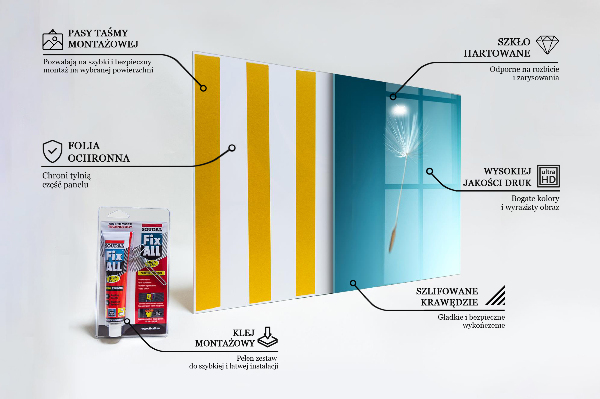 Konyhai fali panel Pitypang pitypang a szélben