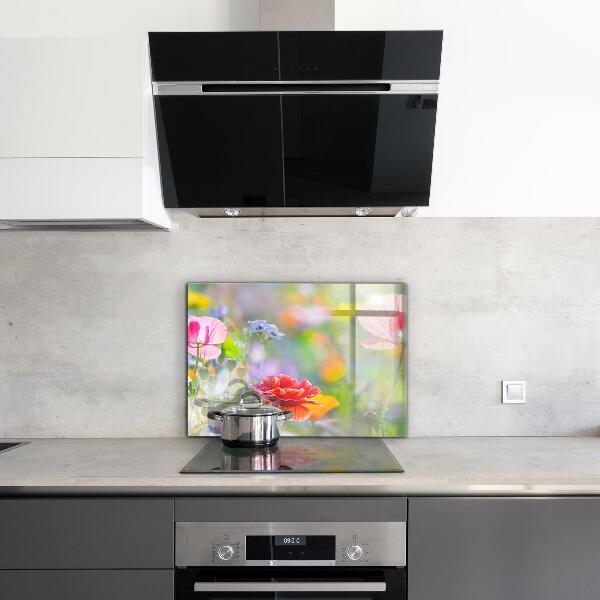 Konyhai fali panel Pipacsok nyári rétje