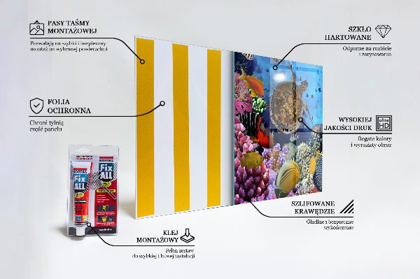 Konyhai panel Karib-tengeri korallzátony