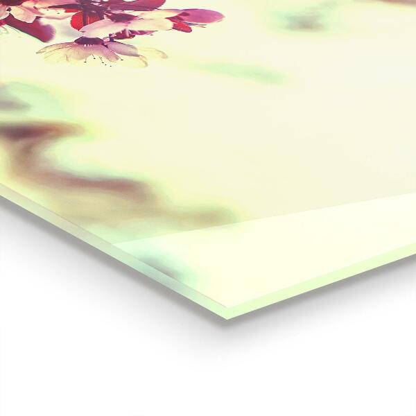 Konyhai fali panel Virágzó rózsaszín fa