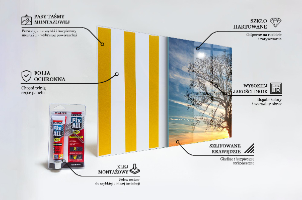 Konyhai panel Táj rét reggel