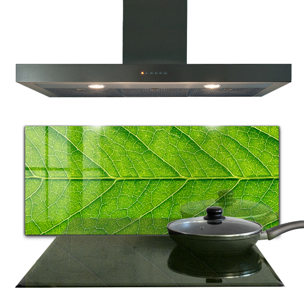 Konyhai fali panel Finom levélrészletek