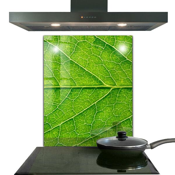 Konyhai fali panel Finom levélrészletek