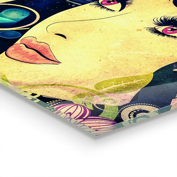 Konyhai panel Lány egy nyári napon