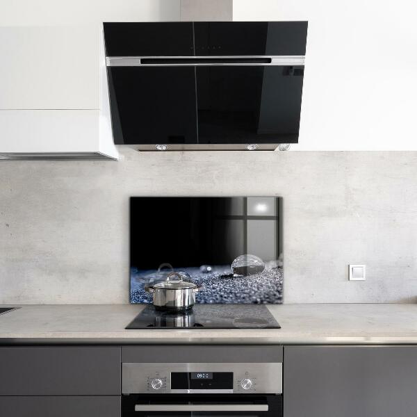 Konyhai üveg panel Egy csepp harmat reggel