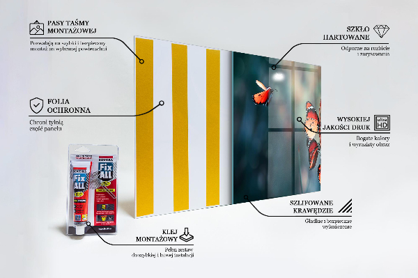 Konyhai panel Finom pillangó a szélben