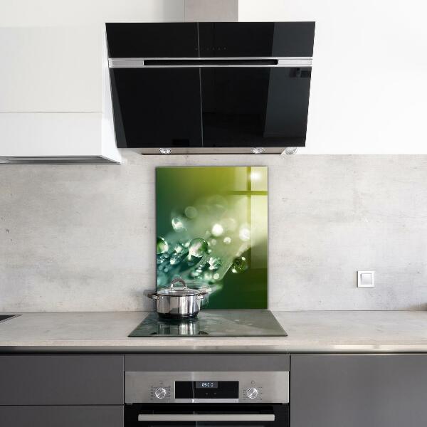 Konyhai fali panel Harmat a zöld leveleken