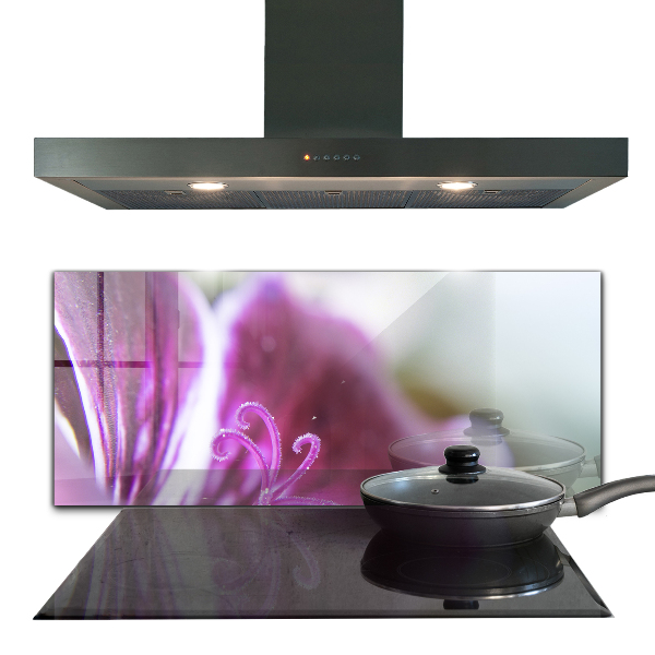 Konyhai fali panel Rózsaszín virág természet részletei