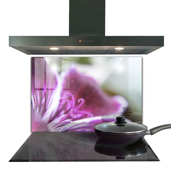 Konyhai fali panel Rózsaszín virág természet részletei