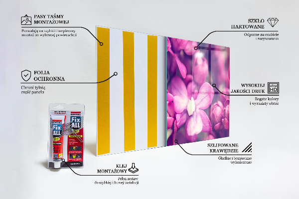 Konyhai fali panel Rózsaszín liliom természetes szépség