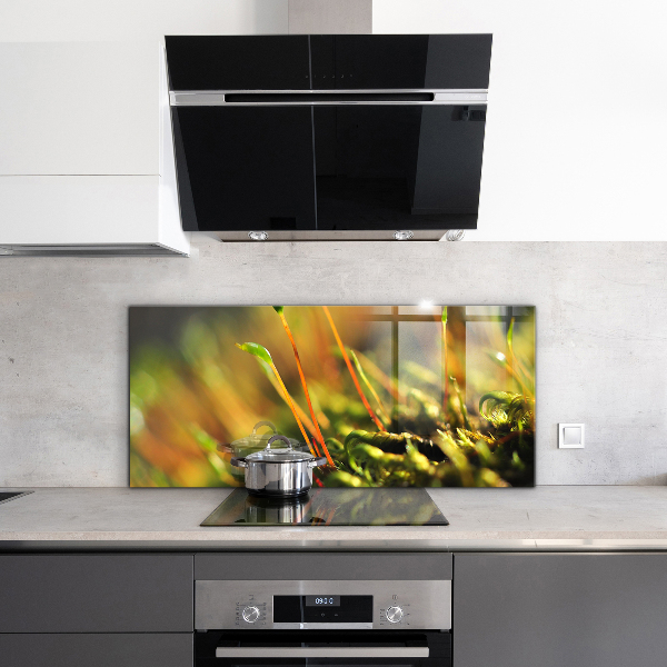 Konyhai fali panel Erdei moha részletek