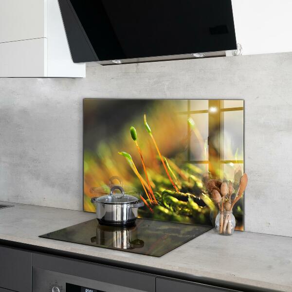 Konyhai fali panel Erdei moha részletek