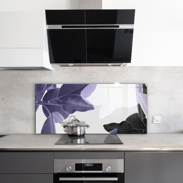 Konyhai fali panel Egzotikus levelek illusztráció