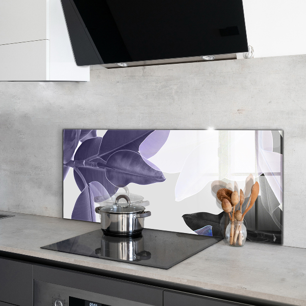 Konyhai fali panel Egzotikus levelek illusztráció