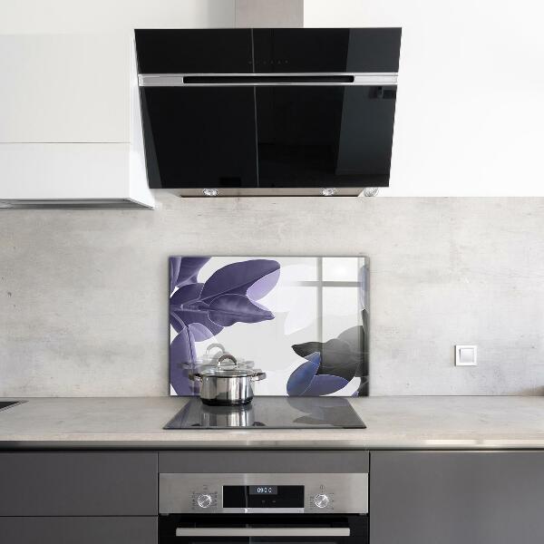 Konyhai fali panel Egzotikus levelek illusztráció