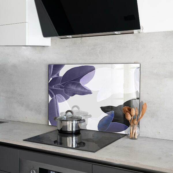 Konyhai fali panel Egzotikus levelek illusztráció