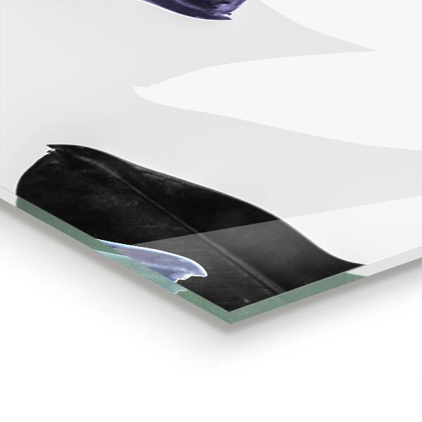 Konyhai fali panel Egzotikus levelek illusztráció