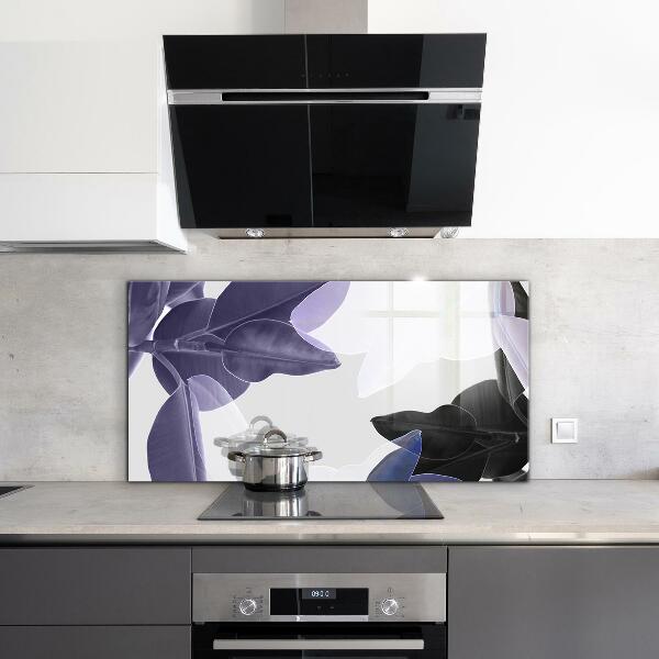 Konyhai fali panel Egzotikus levelek illusztráció