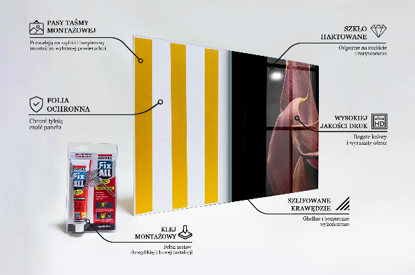 Konyhai fali panel Elegáns, finom levél