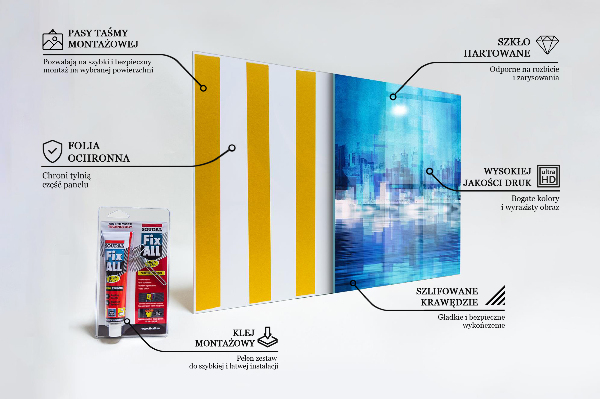 Konyhai hátfal panel Panoráma manhattan new yorkról