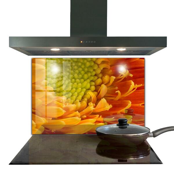 Konyhai fali panel Gerbera virágnarancs