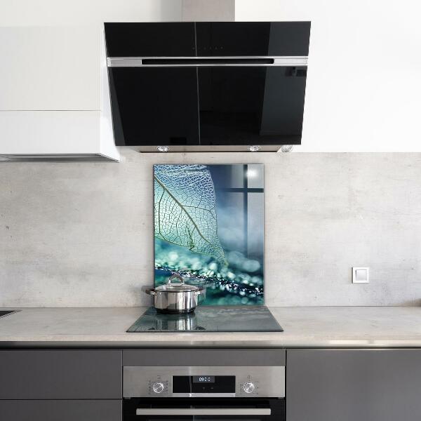 Konyhai fali panel Finom levél textúra