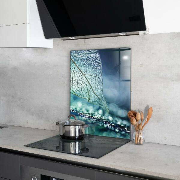 Konyhai fali panel Finom levél textúra