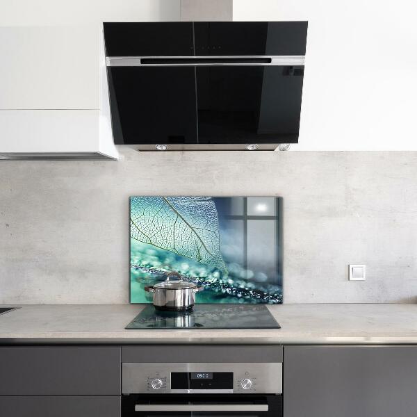 Konyhai fali panel Finom levél textúra