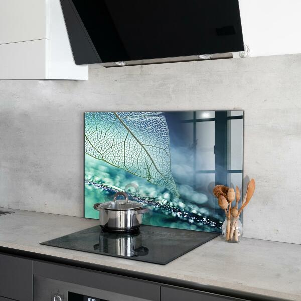 Konyhai fali panel Finom levél textúra