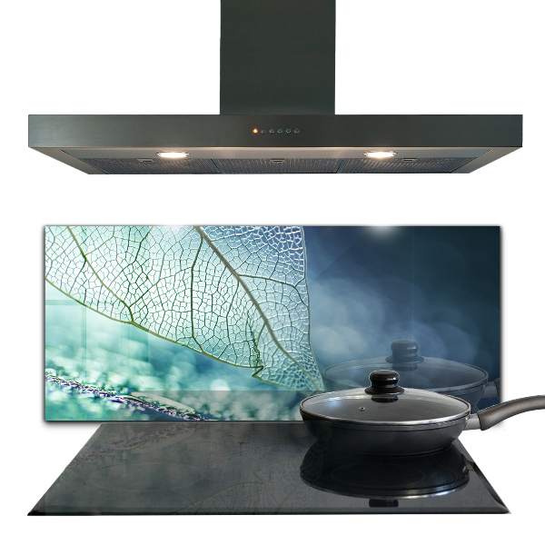 Konyhai fali panel Finom levél textúra