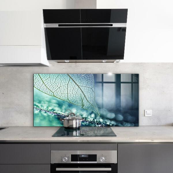 Konyhai fali panel Finom levél textúra