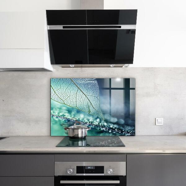 Konyhai fali panel Finom levél textúra