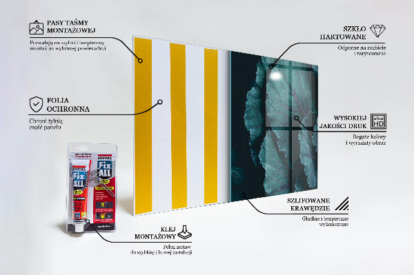 Konyhai hátfal panel Káposzta levelei sötétzöld