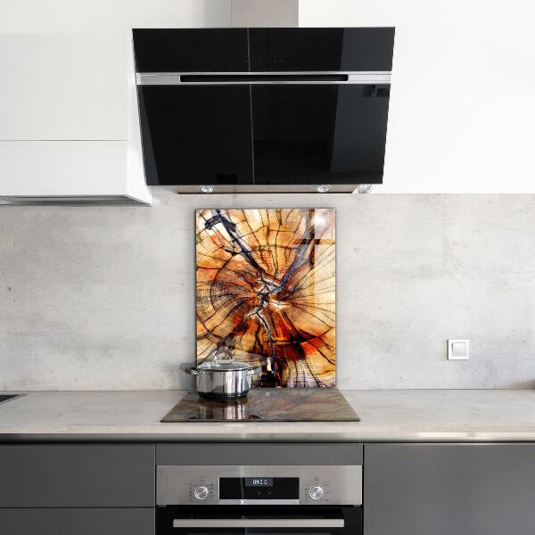 Konyhai hátfal panel Természetes fa szemcsék