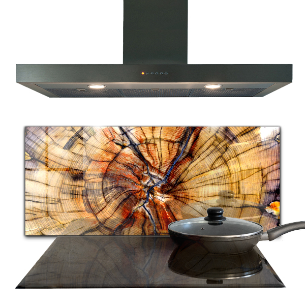 Konyhai hátfal panel Természetes fa szemcsék