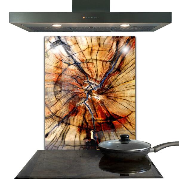 Konyhai hátfal panel Természetes fa szemcsék