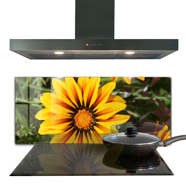 Konyhai hátfal panel Sárga virág a réten