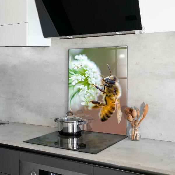 Konyhai panel A méhek virágport gyűjtenek