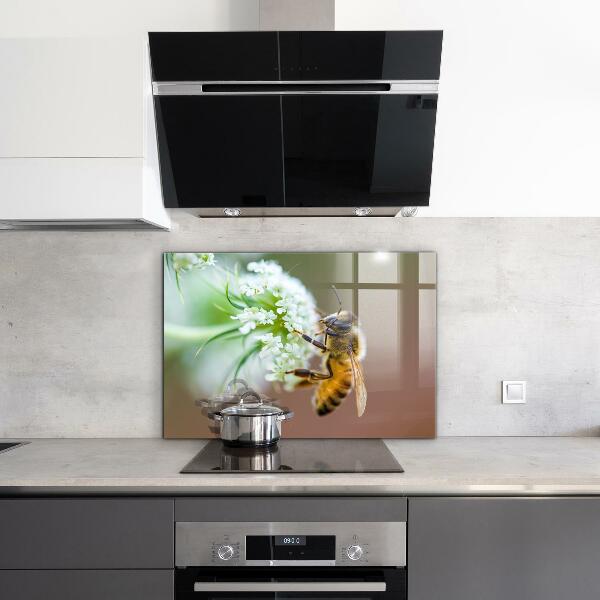 Konyhai panel A méhek virágport gyűjtenek