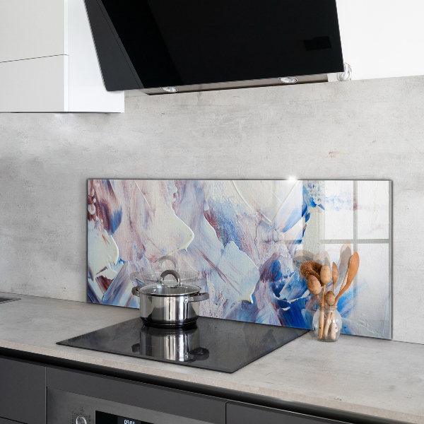 Konyhai üveg panel Textúra festék absztrakció